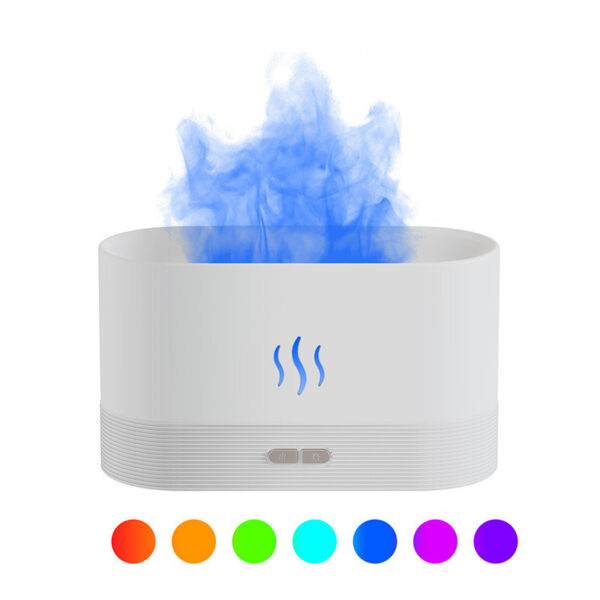 Aroma Diffuser With Flame Light Mist Humidifier Aromatherapy Diffuser With Waterless Auto-Off Protection For Spa Home Yoga Office - Image 3