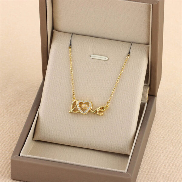 Valentines Day Gift New Titanium Steel Necklace Fashion New Love Smart Necklace Female Clavicle Chain Fashion Jewelry Woman - Image 8